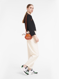 Longchamp Le Pliage Extra-Small Filet Crossbody Bag Orange
