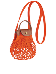 Longchamp Le Pliage Extra-Small Filet Crossbody Bag Orange