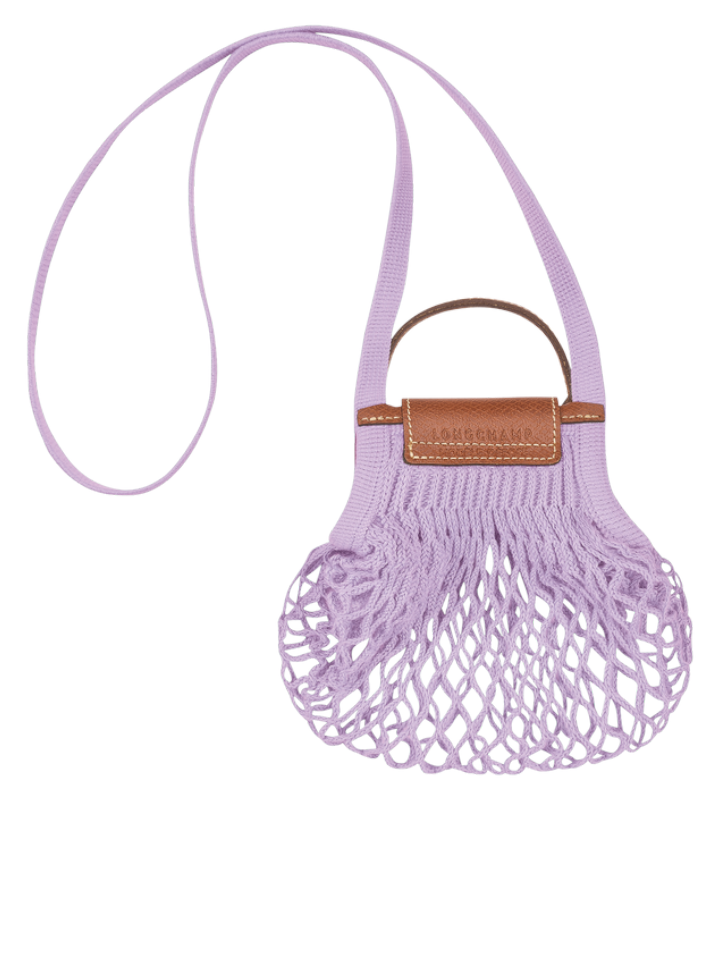 Longchamp Le Pliage Extra-Small Filet Crossbody Bag Lilac