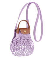 Longchamp Le Pliage Extra-Small Filet Crossbody Bag Lilac
