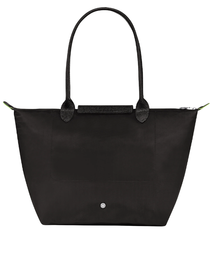 Longchamp Le Pliage Green Large Shoulder Bag Black