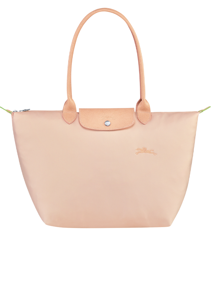 Longchamp Le Pliage Green Large Shoulder Bag Fleurs
