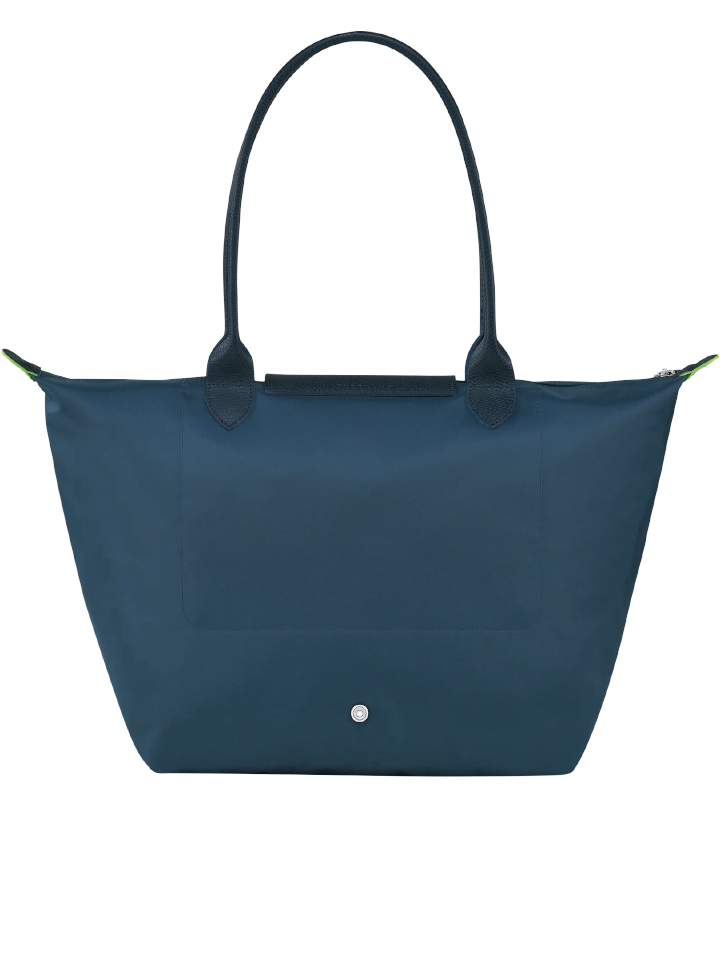 Longchamp-Le-Pliage-Green-Shoulder-Bag-Ocean-Blue-Balilene-belakang