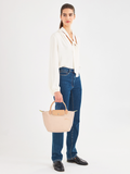 Longchamp Le Pliage Green Small Top Handle Bag Fleurs