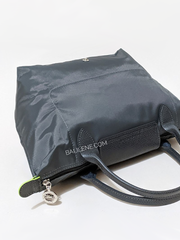 Longchamp-Le-Pliage-Green-Small-Top-Handle-Bag-Grey-Balilene-detail-belakang
