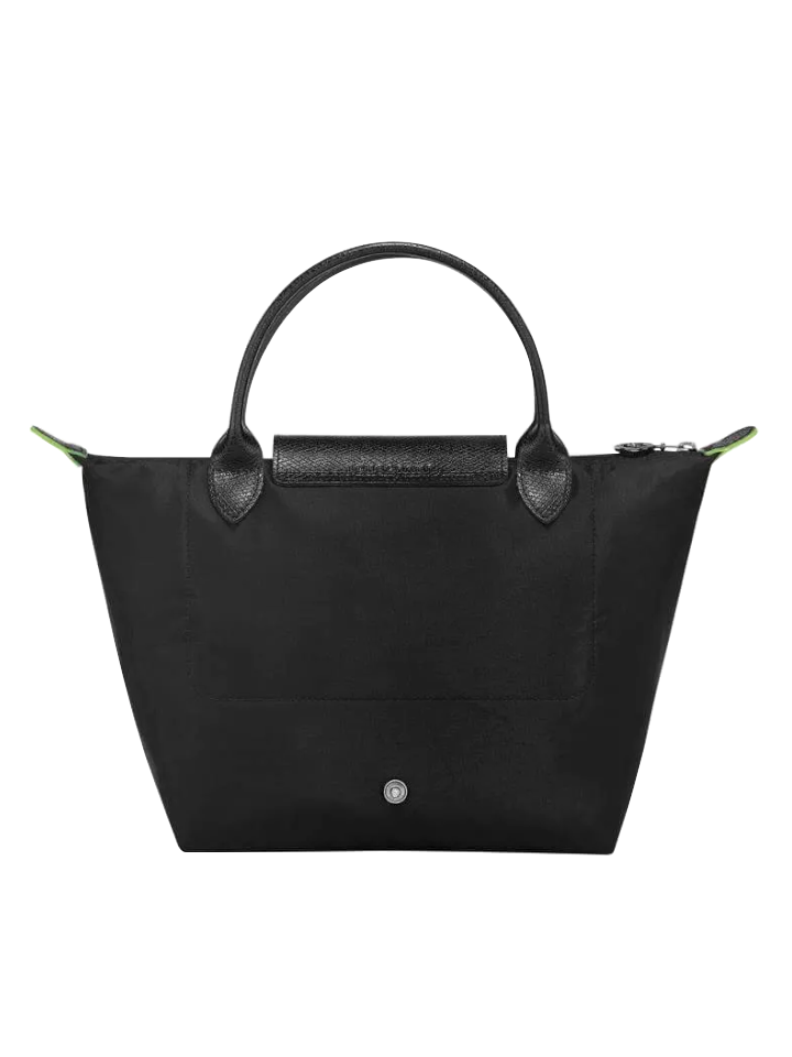 Longchamp-Le-Pliage-Green-Top-Handle-Bag-Small-Black-Balilene-belakang