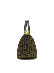 Longchamp Le Pliage LPG Small Top Handle Bag Black Khaki