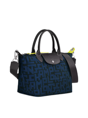 Longchamp Le Pliage LPG Top Handle Bag Black/Navy