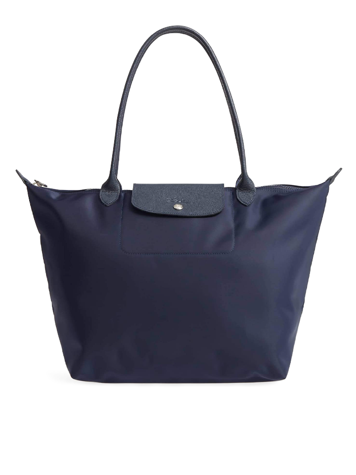 Longchamp 'Large Le Pliage Neo' Nylon Tote Shoulder Bag, Navy