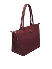 Longchamp-Le-Pliage-Neo-Small-Nylon-Shoulder-Tote-In-Grape-Balilene-samping