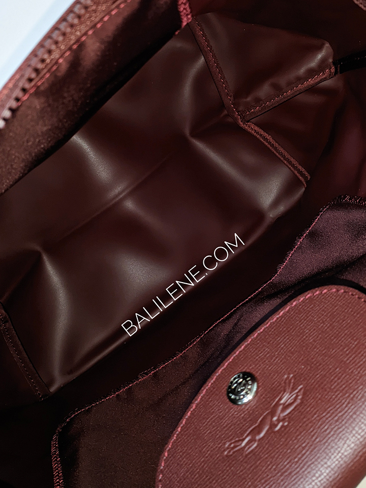 Longchamp-Le-Pliage-Neo-Small-Top-Handle-Bag-Grape-Balilene-detail-dalam