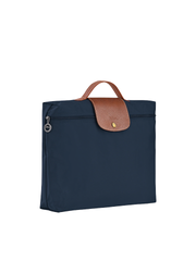Longchamp-Le-Pliage-Original-Briefcase-Small-Navy-Balilene-samping