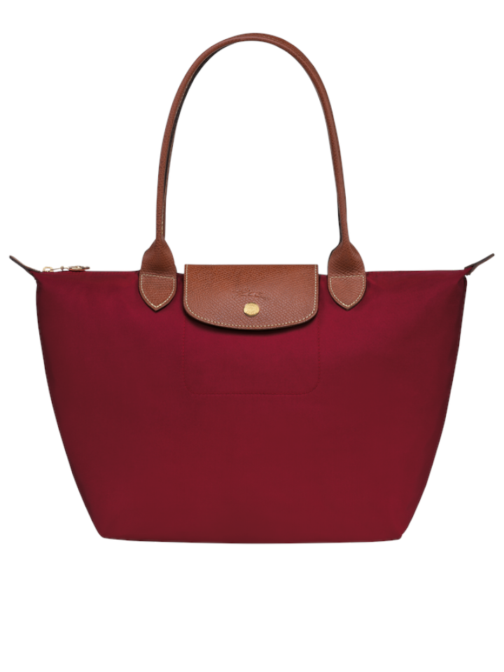 Longchamp-Le-Pliage-Original-Recycled-Fabric-Tote-Bag-Medium-Red-Balilene-depan