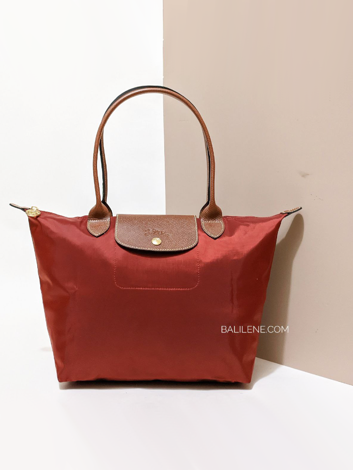 Longchamp-Le-Pliage-Original-Recycled-Fabric-Tote-Bag-Medium-Red-Balilene-detail-depan