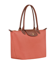 Longchamp-Le-Pliage-Original-With-Recycled-Fabric-Tote-Bag-Blush-Balilene-samping