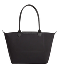 Longchamp-Le-Pliage-Stamp-Shoulder-Bag-Small-Black-White-Balilene-belakang