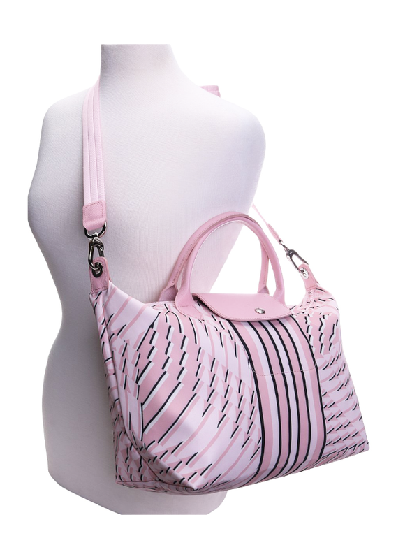 Longchamp Le Pliage Neo Medium Top Handle Bag Pastel Pink – Balilene