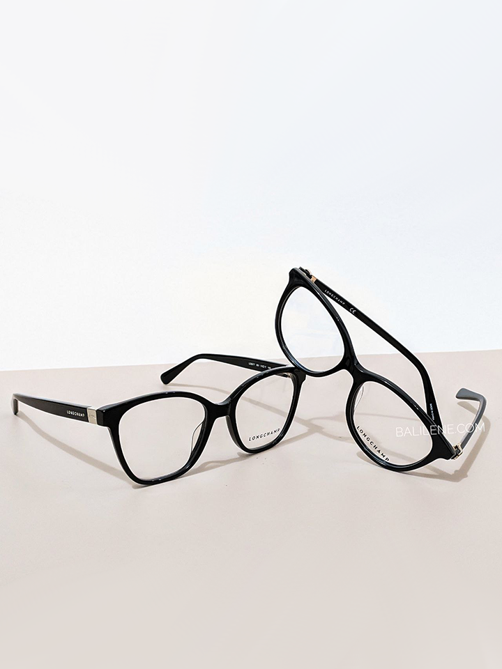 Longchamp Round Glasses Black