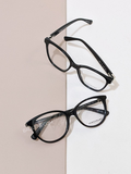 Longchamp Round Glasses Black