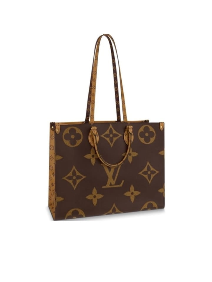 Louis Vuitton Onthego GM Beige in Econyl/Coated Canvas with Gold-tone - US