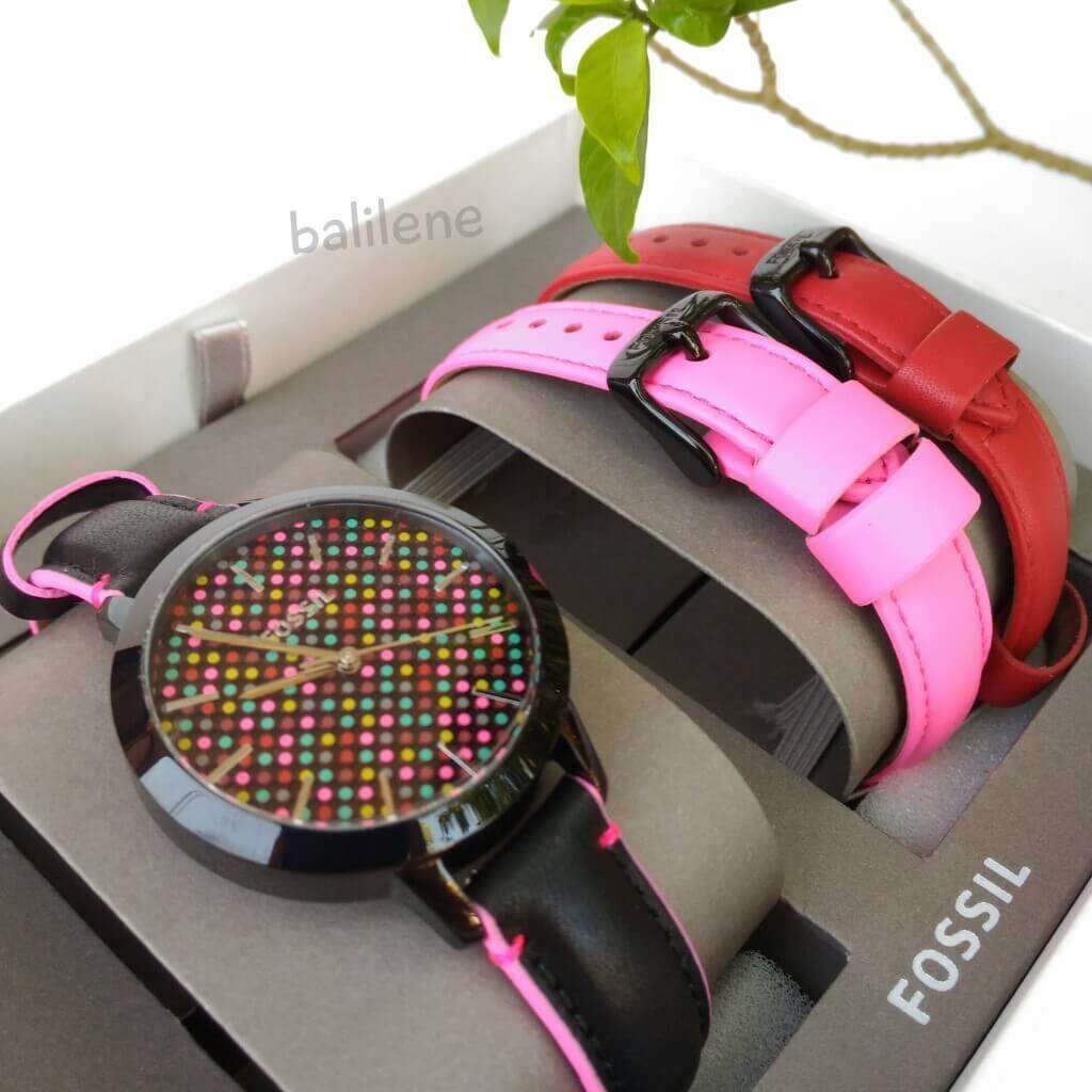 Fossil Bq3151set  Suitor Three Hand Interchangeable Strap Gift Set