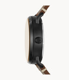 Fossil Me3158 Commuter Automatic Brown Leather Watch