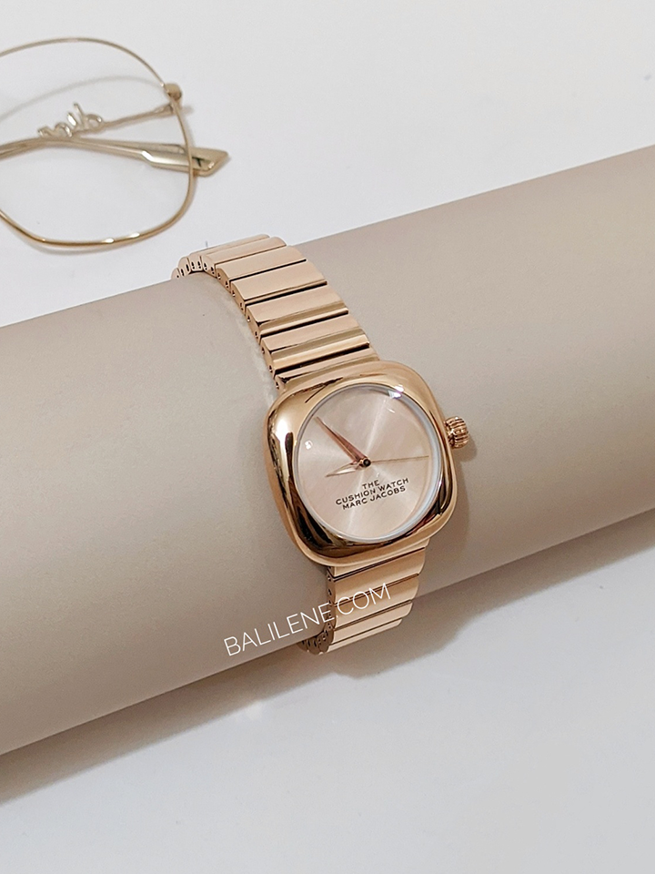 Marc Jacobs The Cushion Rose Gold Bracelet Watch