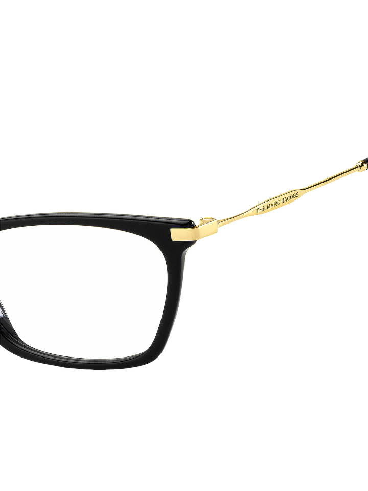 Marc-Jacobs-508-Rectangular-Eyeglasses-Black-Gold-Balilene-detail