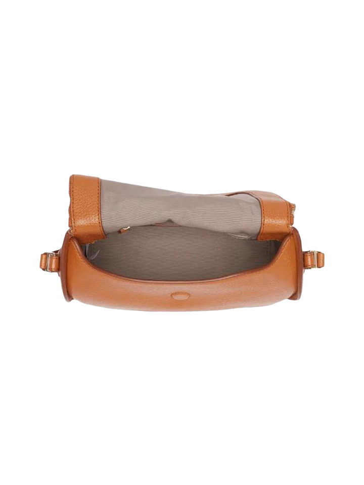 Marc Jacobs M0016932 The Groove Leather Mini Messenger Smoked Almond