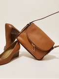 Marc Jacobs M0016932 The Groove Leather Mini Messenger Smoked Almond