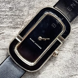 Marc Jacobs MJ1566 The Jacobs Black Leather Strap Gold Trim