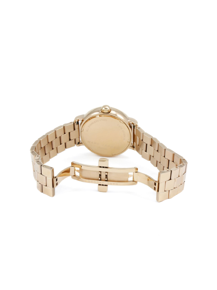 Marc Jacobs MJ3471 Riley Ladies White Dial Rose Gold Tone Watch
