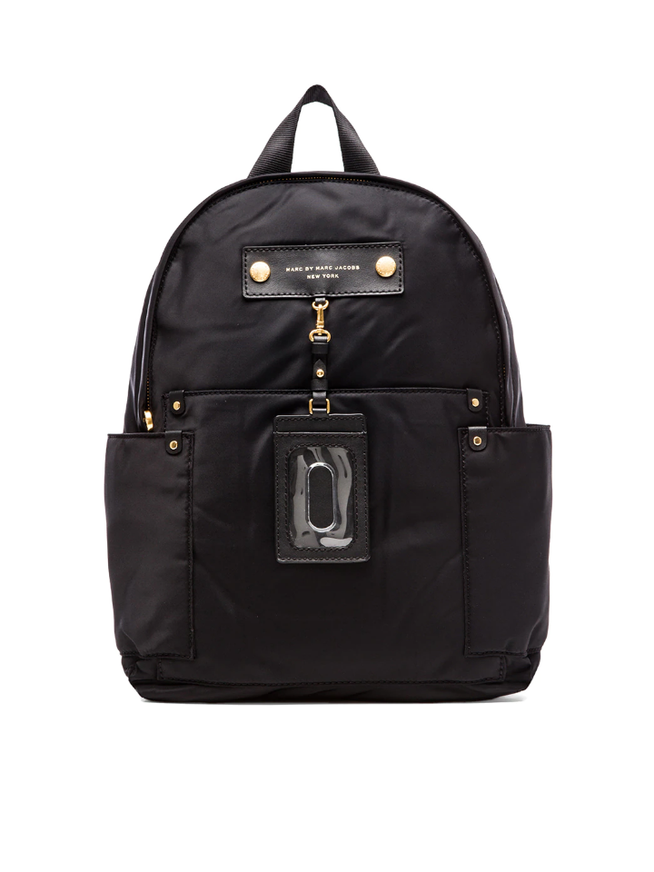 Marc Jacobs Preppy Nylon Backpack Bag Black