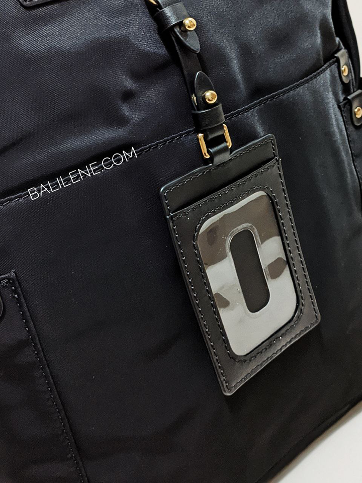 Marc-Jacobs-Preppy-Nylon-Backpack-Bag-Black-Balilene-detail-idcard