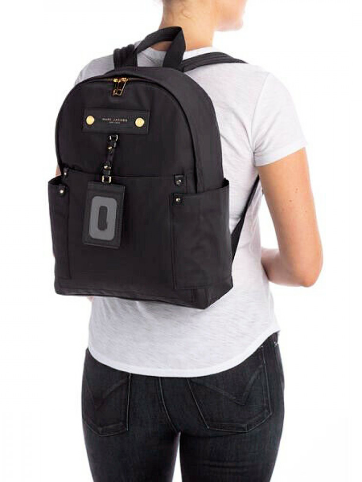 Marc Jacobs Preppy Nylon Backpack Bag Black
