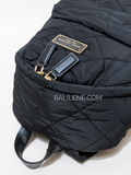 Marc Jacobs Quilted Nylon Backpack Bag Black