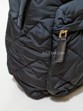 Marc Jacobs Quilted Nylon Backpack Bag Black
