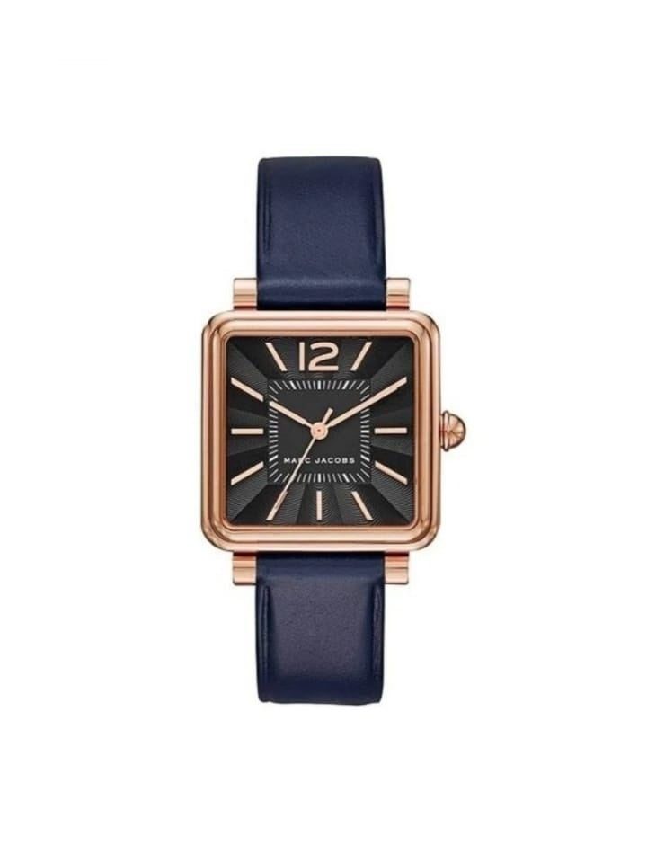 Marc Jacobs Mj1523 Vic Black Dial Navy Leather Ladies Watch