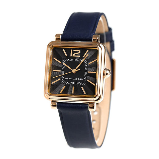 Marc Jacobs Mj1523 Vic Black Dial Navy Leather Ladies Watch