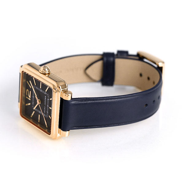 Marc Jacobs Mj1523 Vic Black Dial Navy Leather Ladies Watch