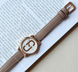 Marc Jacobs Mj1581 Womens Corie Rosegold Case Leather Watch