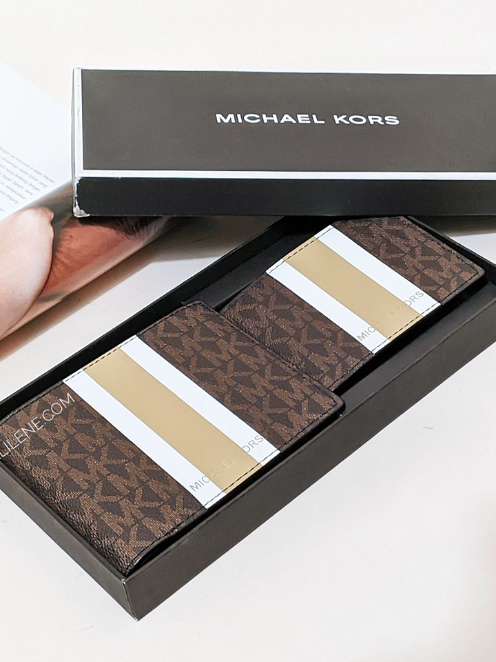 Michael Kors 3 IN 1 Wallet Box Set Khaki
