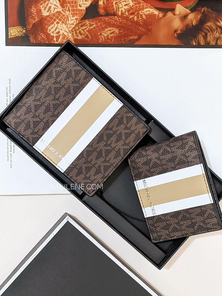Michael Kors 3 IN 1 Wallet Box Set Khaki