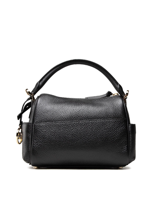 Michael Kors 30F1G9LS1L Lorimer Small Pebbled Leather Satchel Black