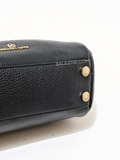 Michael Kors 30F1G9LS1L Lorimer Small Pebbled Leather Satchel Black
