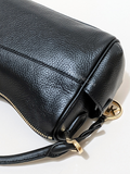 Michael Kors 30F1G9LS1L Lorimer Small Pebbled Leather Satchel Black