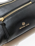 Michael Kors 30F1G9LS1L Lorimer Small Pebbled Leather Satchel Black
