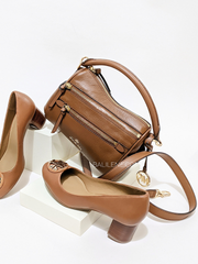 Michael Kors 30F1G9LS1L Lorimer Small Pebbled Leather Satchel Luggage