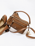Michael Kors 30F1G9LS1L Lorimer Small Pebbled Leather Satchel Luggage