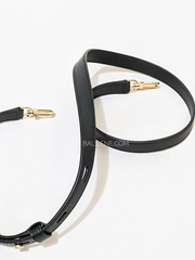 Michael Kors 30F1G9LS6L Lorimer Medium Pebbled Leather Satchel Bag Black